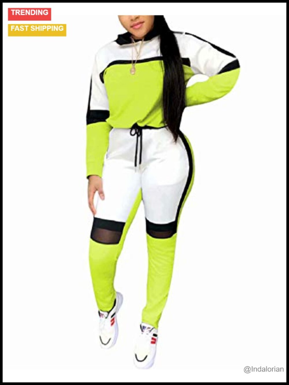 Women's 2 Pc Sweatsuit Set Hoodie & Joggers Fleece Lounge Tracksuit
